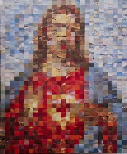 Jesus & Mary pixel collages