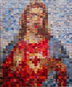 Jesus & Mary pixel collages